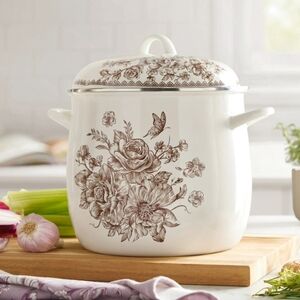 ❤️ 2025 The Pioneer Woman Agatha Brown  12 Qt Stock Pot Cookware